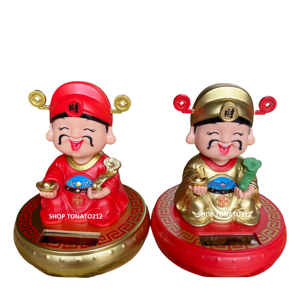 TƯỢNG THẦN TÀI GẬT ĐẦU NĂNG LƯỢNG MẶT TRỜI CAO 10CM