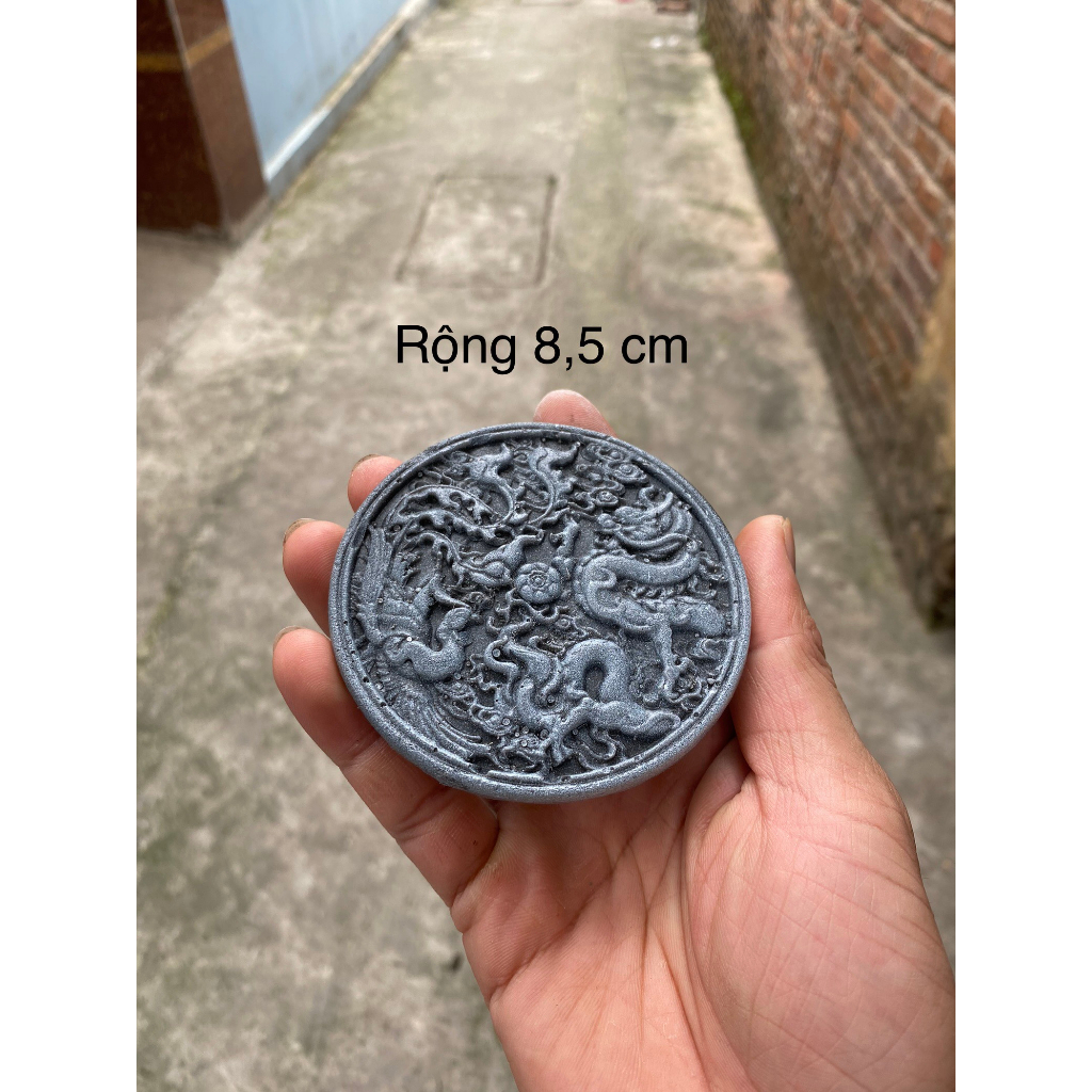 Tiểu cảnh vòng tròn hoa văn, phụ kiện trang trí bể cá, thuỷ sinh, sân vườn, hòn non bộ