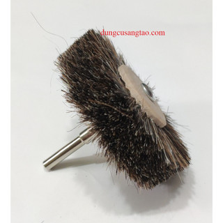 Chổi lông ngựa đánh bóng bề mặt gỗ đường kính 80mm cán 6mm