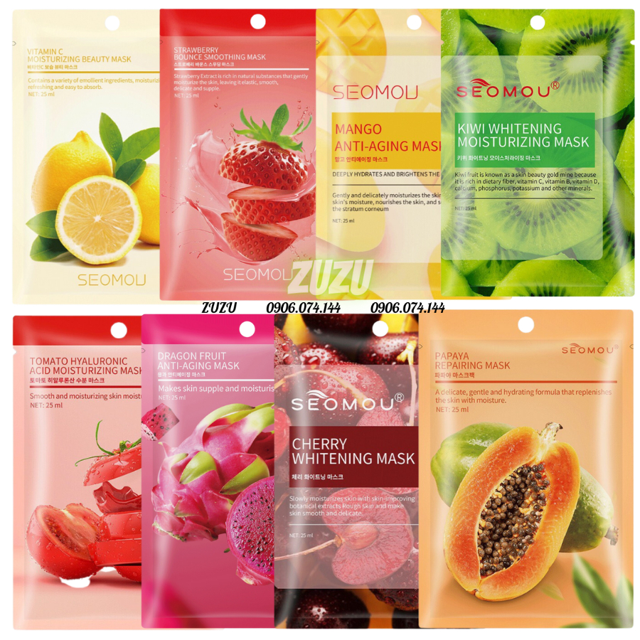 Mặt nạ giấy dưỡng trắng da mụn cấp ẩm thải độc nội địa trung HA Images