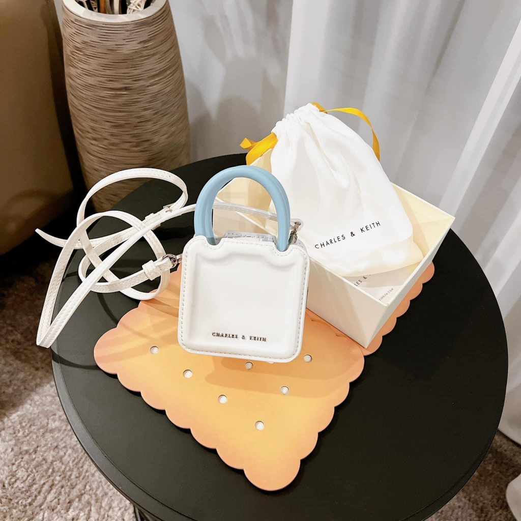 Túi đeo chéo cầm tay nữ Cookie CNK mini fullbox bánh quy 9cm siêu hot Smano bags hỏa tốc