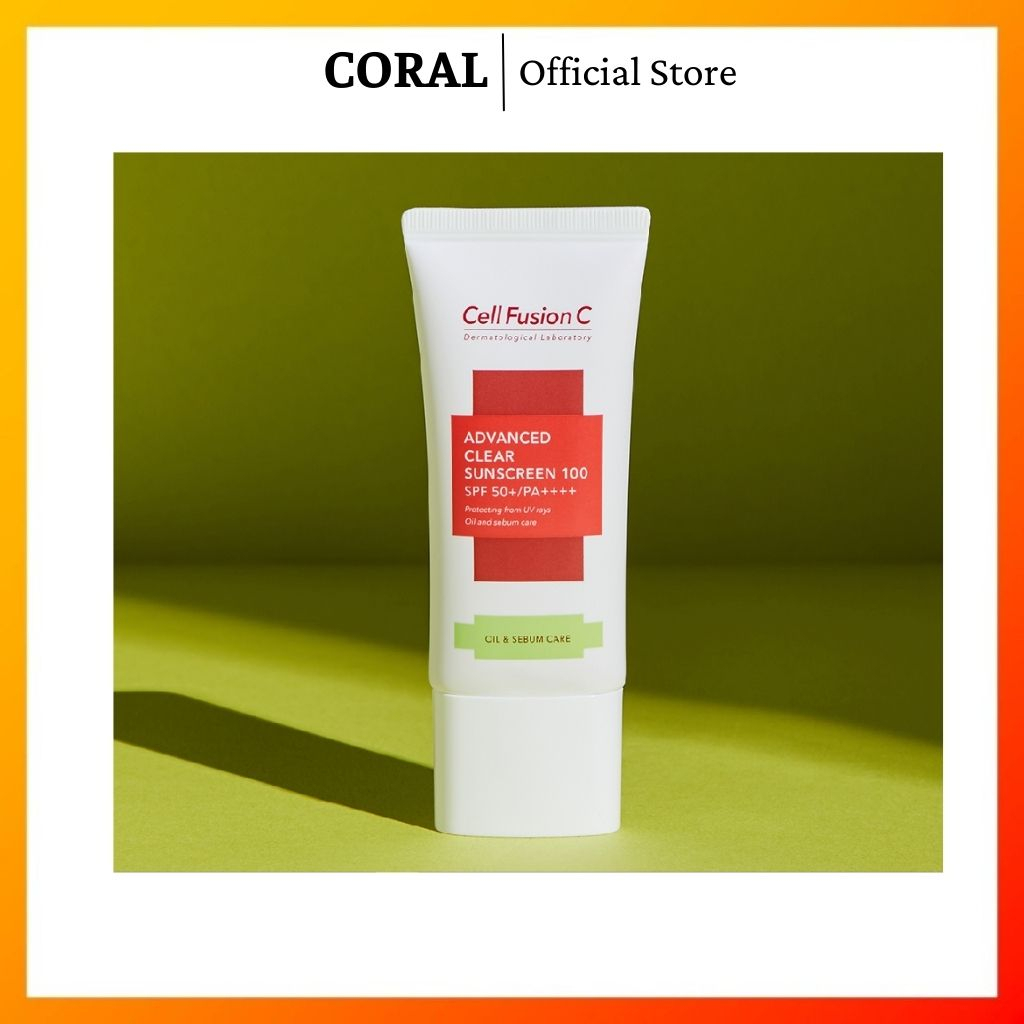 [Chuẩn Hàn] Kem Chống Nắng Cho Da Dầu Mụn Cell Fusion C  Advance Clear Sunscreen 100 SPF 50+/PA++++ 50ml