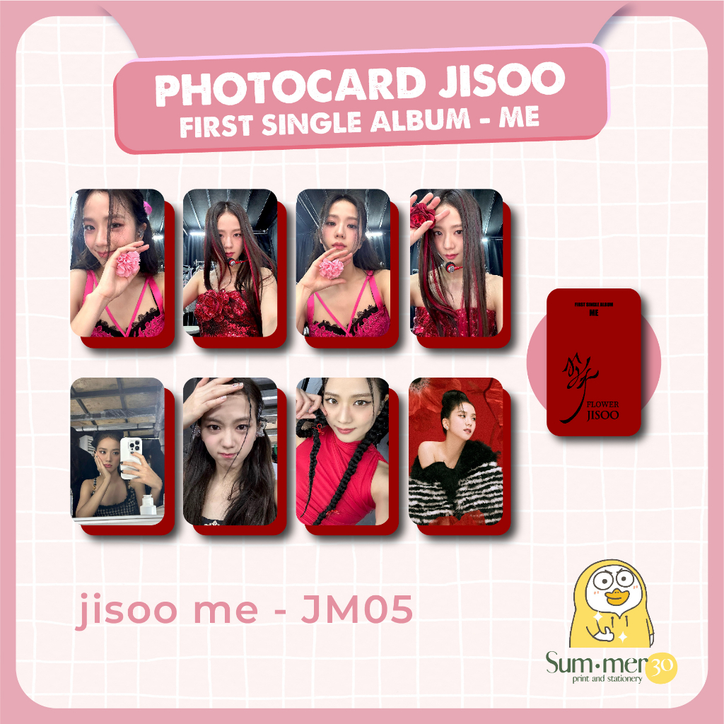 - Set 8 card bo góc Jisoo Blackpink