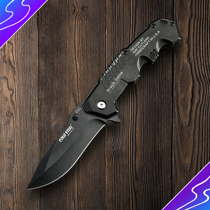 Dao phượt bấm BLACK SABLE cắt gọt hoa quả gấp gọn bỏ túi tiện lợi cao cấp