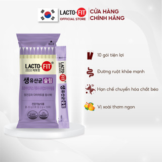 10 Gói Men Vi Sinh Hàn Quốc LACTO-FIT SLIM Cải Thiện Đường Ruột