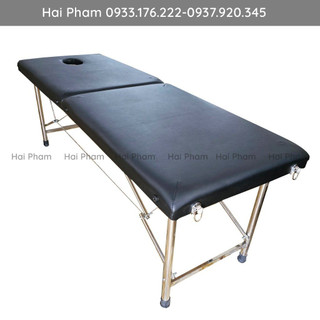 Giương vali chân inox dùng trong spa, phun xăm, nối mi, massage, giường spa vali chân inox