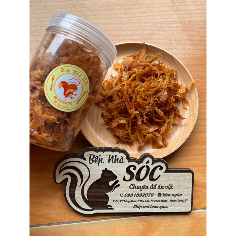Mực tẩm xé sợi.