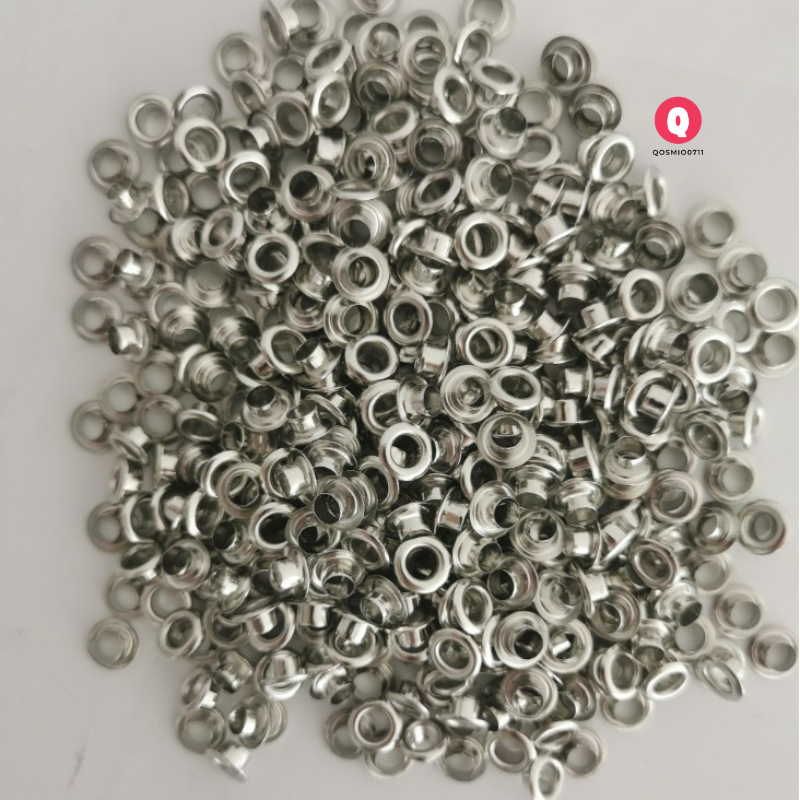 Set 50 Khoen Ore Rèm Vải, Vòng Khoen Kim Loại Làm Đồ Thủ Công DIY, Trang Trí Dây Da, Túi Xách