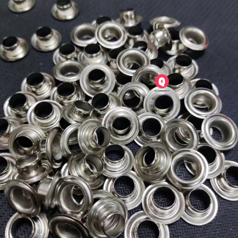 Set 50 Khoen Ore Rèm Vải, Vòng Khoen Kim Loại Làm Đồ Thủ Công DIY, Trang Trí Dây Da, Túi Xách