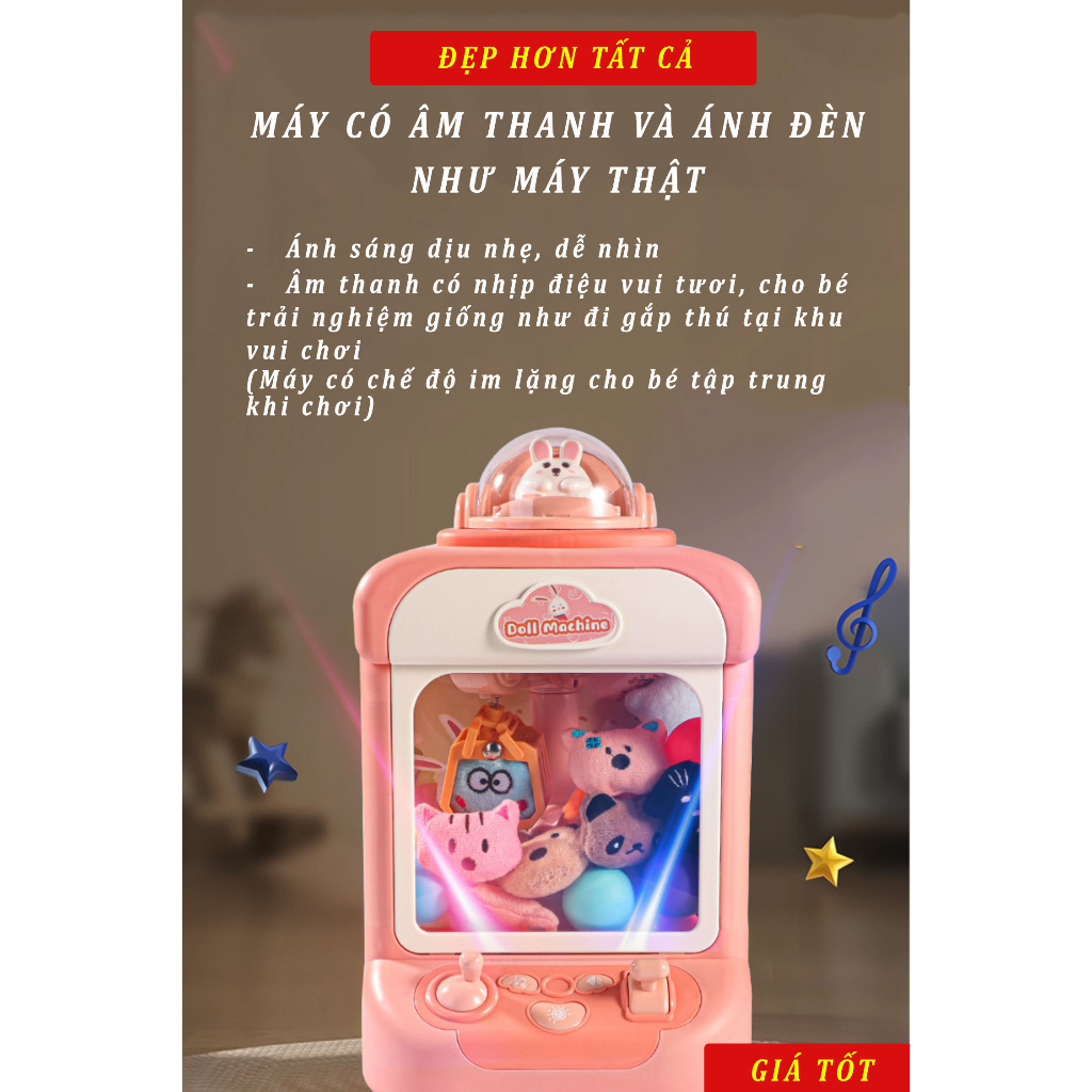MÁY GẮP THÚ BÔNG MINI CHO BÉ, QUÀ TẶNG CHO BÉ CỰC ĐÁNG YÊU