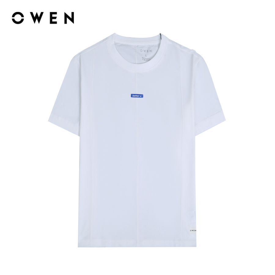Áo Tshirt ngắn tay Nam Owen Body Fit COTTON MODAL Trắng - TSN231453