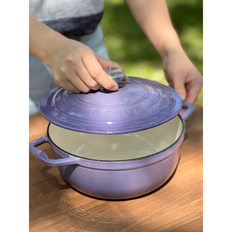 Nồi gang Oceno 22cm dáng cao 9.5cm SALE SẬP SÀN