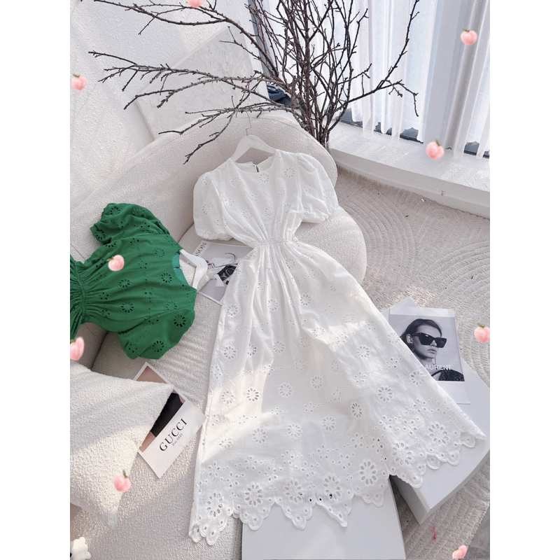 ĐẦM MAXI REN XÔ TAY PHỒNG