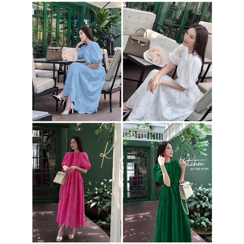 ĐẦM MAXI REN XÔ TAY PHỒNG