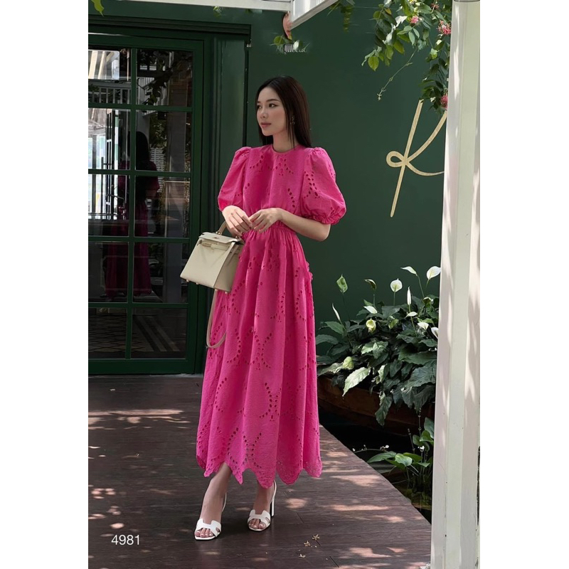 ĐẦM MAXI REN XÔ TAY PHỒNG