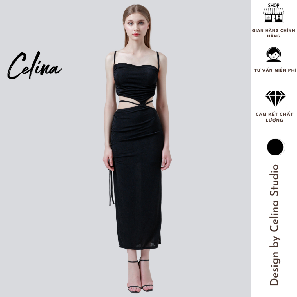 Đầm Thiết kế, Dự Tiệc xẻ eo | Vera Dress - CELINA STUDIO -018
