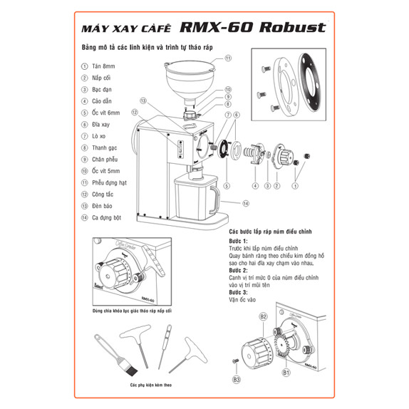 Máy xay cà phê Robust RMX-60