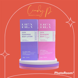 Combo Kem body trắng da toàn thân Treatment Skin Renewing Body Lotion Ngày Đêm Her Cosmetics