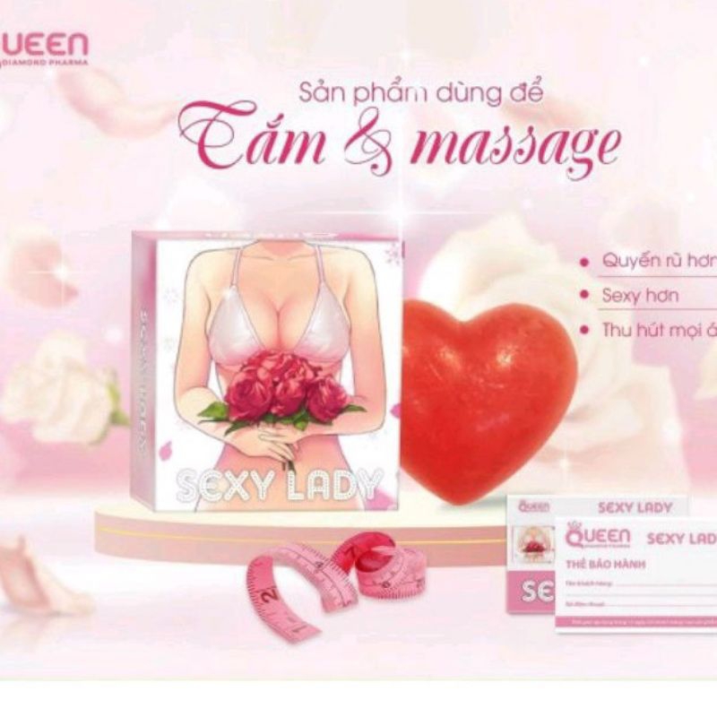 Xà Phòng Sexy Lady nở ngực săn chắc vòng 1 kèm túi lưới