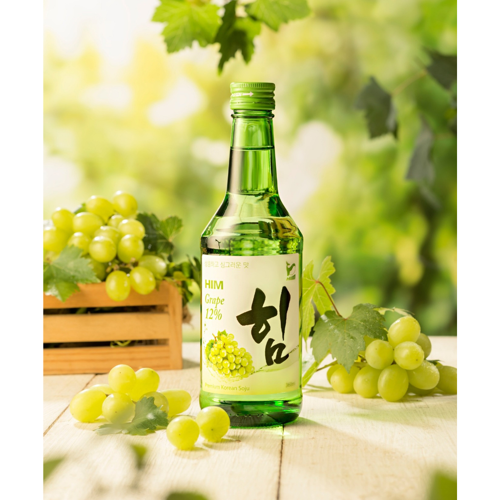 Nước Trái Cây Soju Him Nhập Khẩu Hàn Quốc Chai 360ml Vị Nho