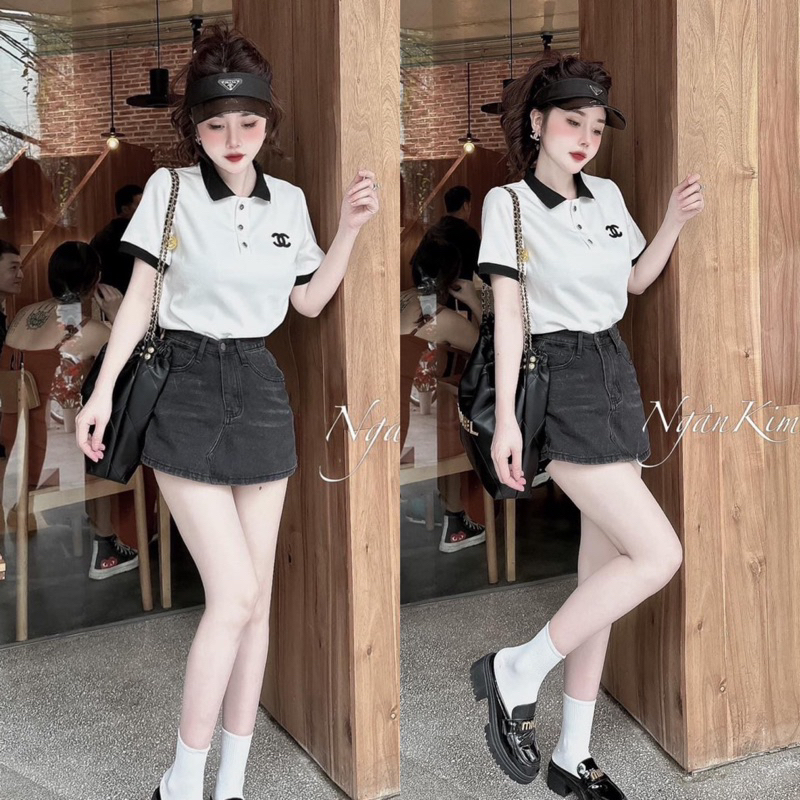 Áo phông polo nữ, áo phông nữ có cổ