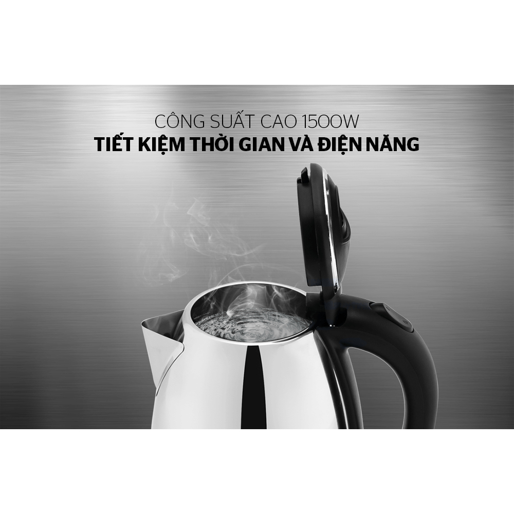 ẤM SIÊU TỐC INOX SUNHOUSE 1.8 lít/lit/L