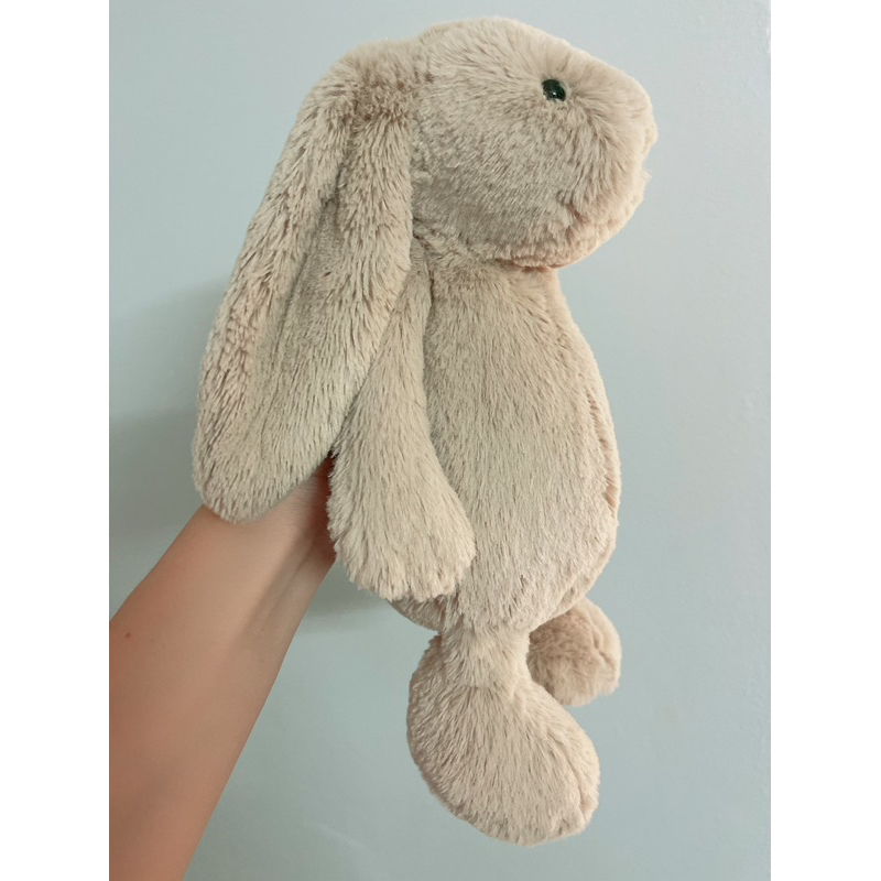 Gấu thỏ bông vintage Jellycat Beige cao cấp chính hãng 2hand