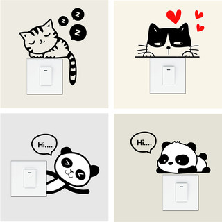 Decal dán trang trí ổ điện đáng yêu