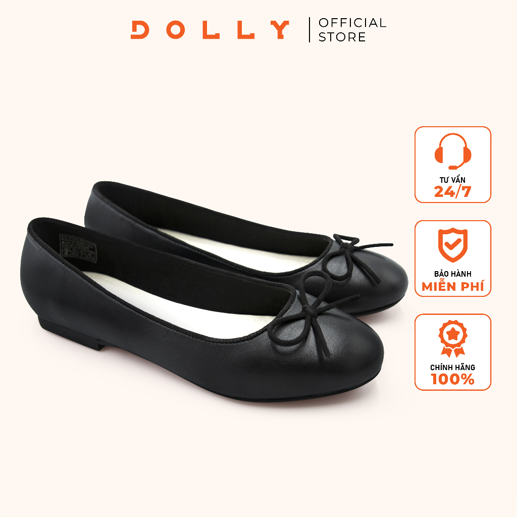 GIÀY BÚP BÊ ĐẾ BỆT DOLLY Mã 1538 ĐEN