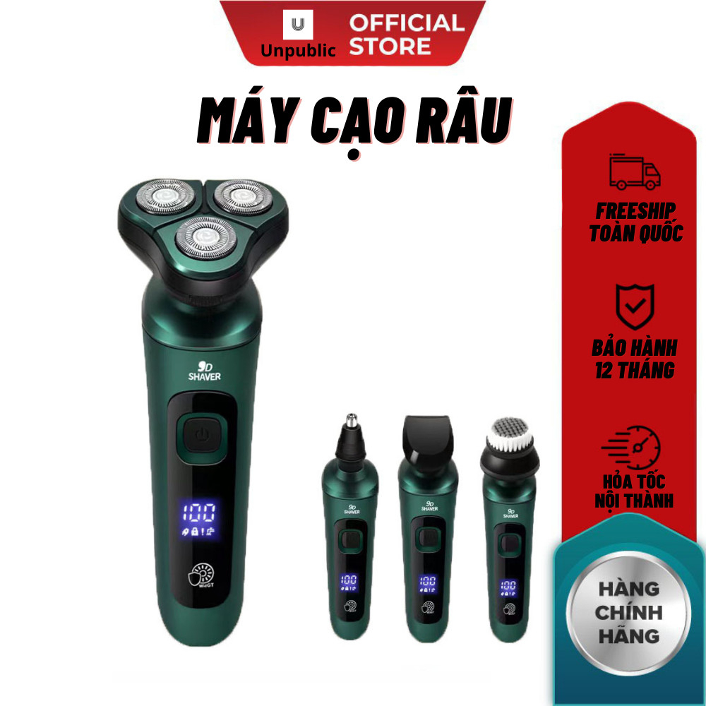 Máy cạo râu đa năng 4in1 cao cấp chống nước chuẩn IPX7