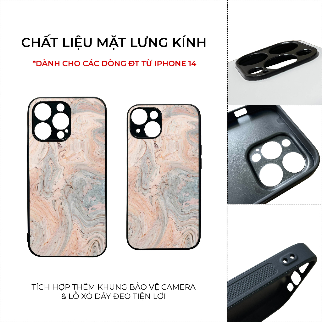 Ốp lưng Unique Case dành cho iPhone phong cách tối giản MIN009