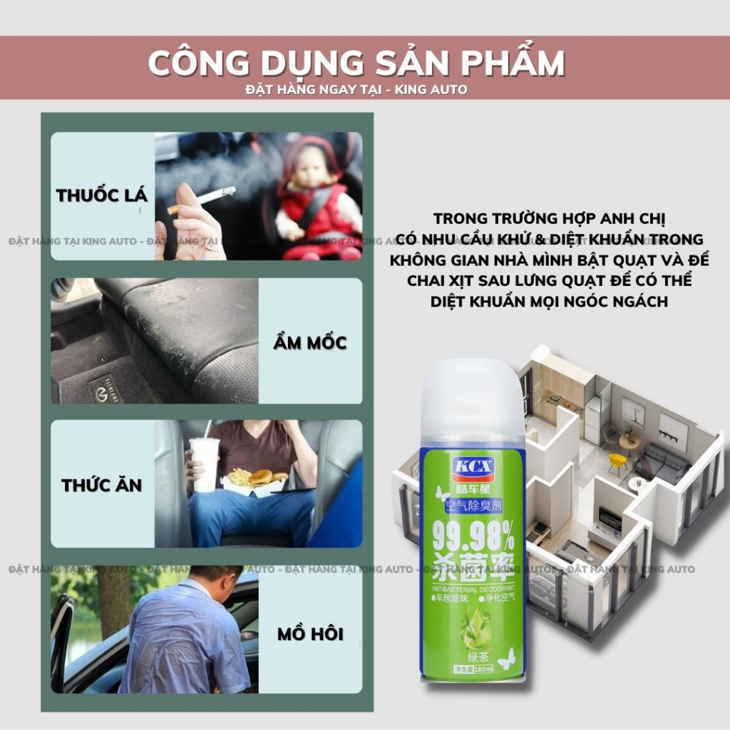 CHAI XỊT KHỬ MÙI NỘI THẤT CAO CẤP - HIỆU QUẢ TỨC THÌ | BigBuy360 - bigbuy360.vn