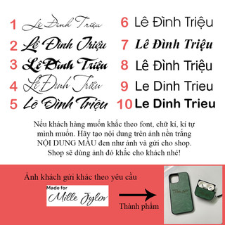 Ốp Lưng Da Di-or Có 8 Màu ( CÓ KHẮC TÊN THEO YÊU CẦU ) Link 3 [ TI STORE ]