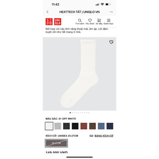1 pack 5 đôi tất Uni chinh hãng