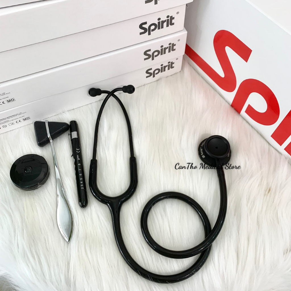 Ống nghe Spirit S601CPF - Thiết kế chuyên nghiệp - Màu đen tinh tế-Thiết kế 2 màng nghe