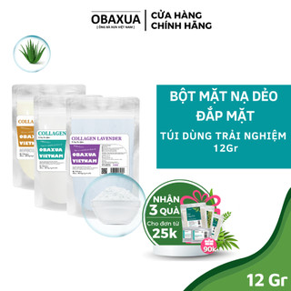 Mặt nạ Dẻo Spa OBAXUA- Túi dùng 1 lần trải nghiệm (Mask dẻo) Nguyên Chất Giúp Dưỡng Trắng Da, Cấp ẩm, Chống Lão Hóa