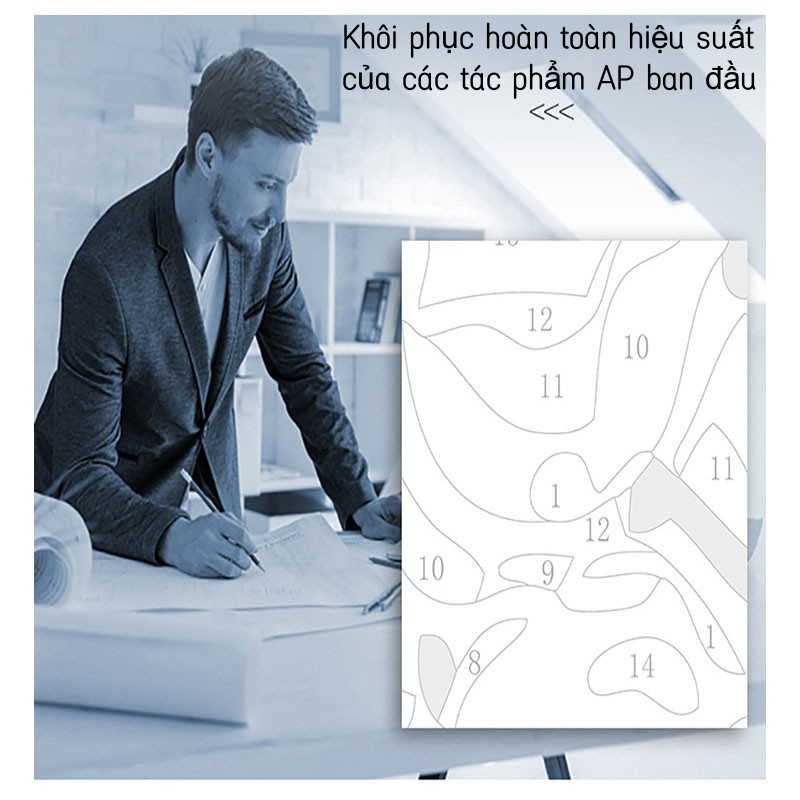 Tranh tô màu theo số Tranh sơn dầu số hoá hình hoa xinh xắn có khung，Mang theo khung, kích thước 20*20cm/30*30cm/30*40cm