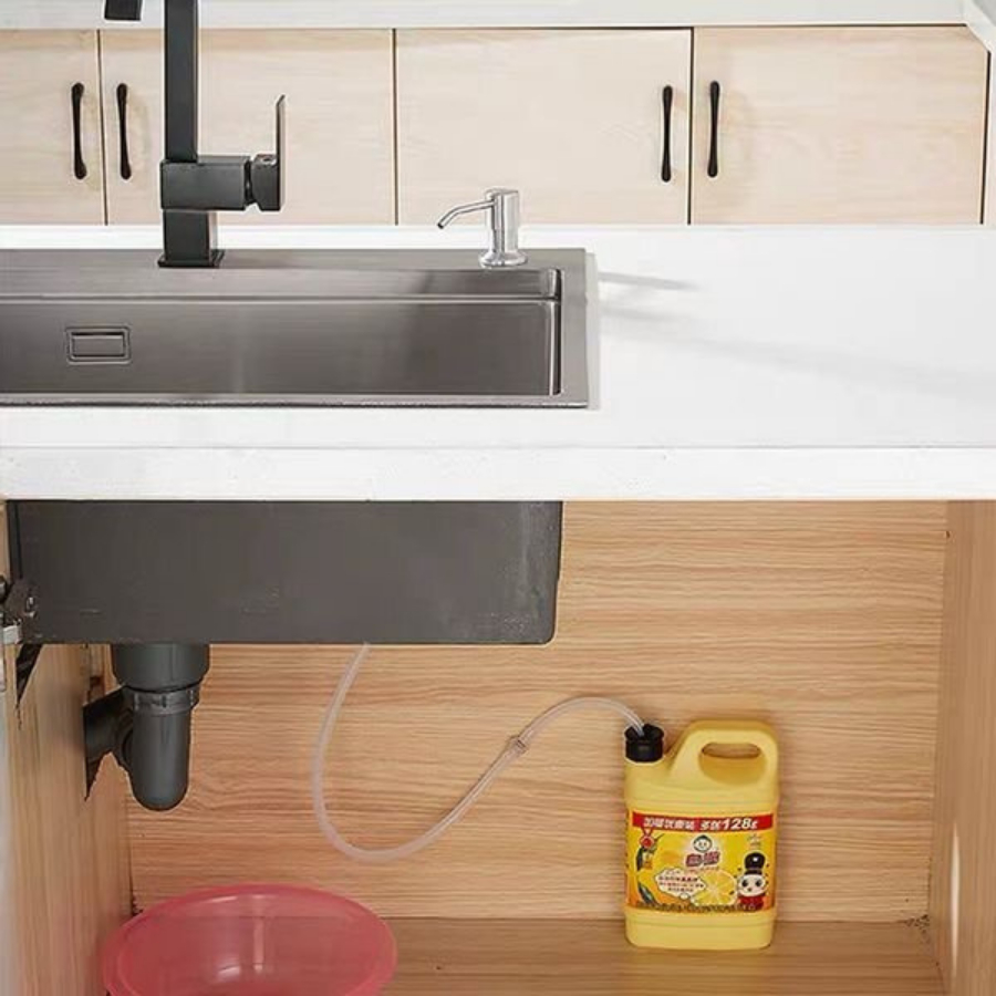 Bộ vòi bơm hút nước rửa chén gắn bồn rửa tiện lợi, ống dẫn nước dài 1m2 - Huy Tưởng
