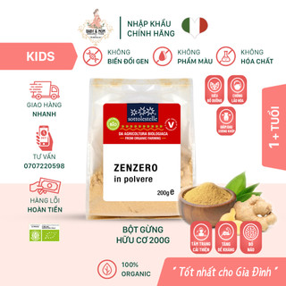 Bột gừng hữu cơ Sottolestelle 200g