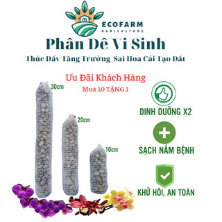 Phân dê trồng lan đã qua xử lí _ Túi lưới 10 cm, 20 cm, 30 cm, 40 cm,50 cm (Mua 100 túi tặng 5 túi)