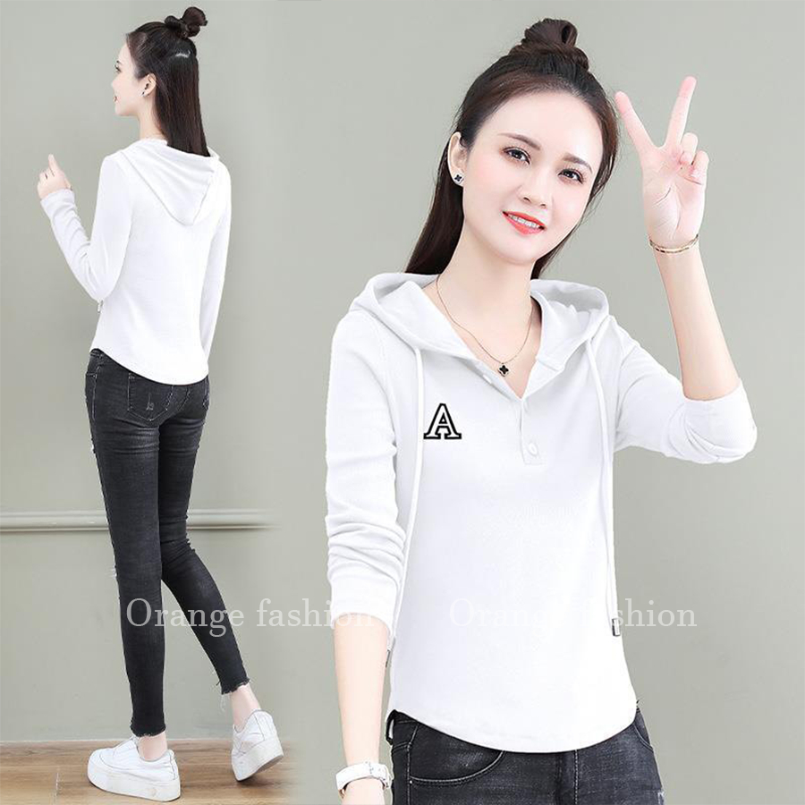 Áo thun nữ tay dài SUGOLD Store, Áo phông nữ dáng ôm chất liệu thun Bo tăm lụa co dãn mạnh RZM52