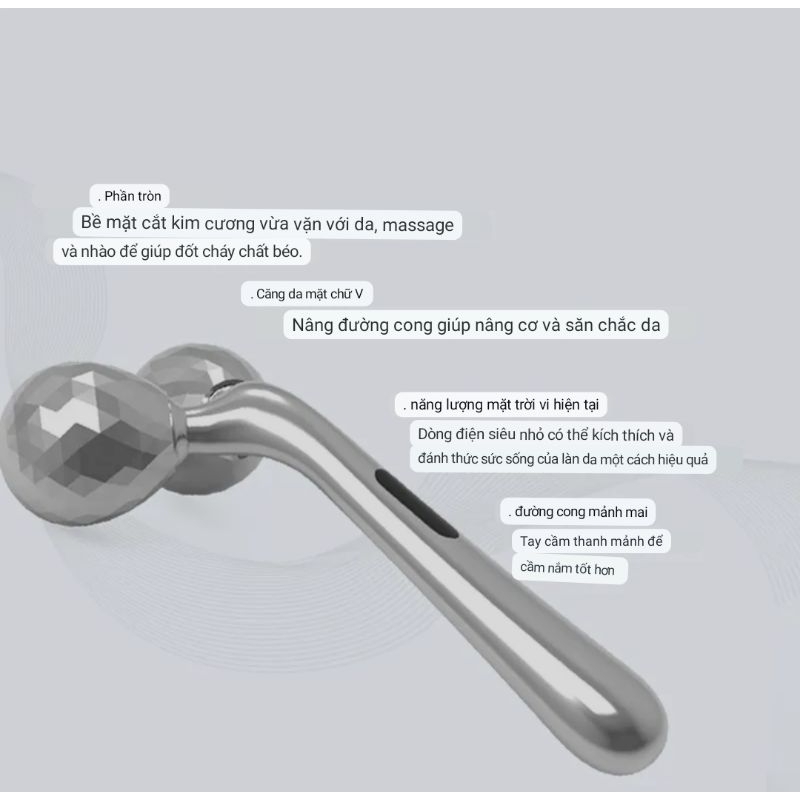 Con Lăn Massage 3D Shape Giảm Đau Nhức Giảm Béo Nâng Cơ Thanh Lăn Massage Thư Giãn Tác Động Kép