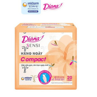 Băng vệ sinh hàng ngày Diana Sensi kháng khuẩn ==20 miếng (hàng khuyến mãi)