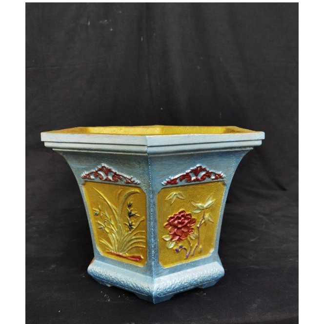 Khuôn đúc chậu lục giác 31 không chân đôn