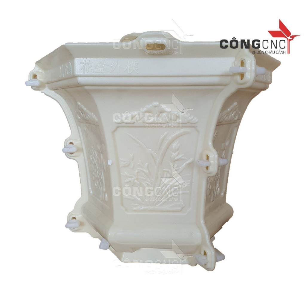 Khuôn đúc chậu lục giác 31 không chân đôn