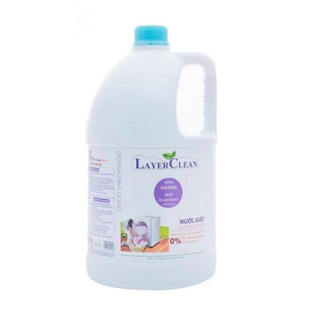Nước giặt hữu cơ truyền thống Layer Clean- Hương Gió Biển/Nước hoa