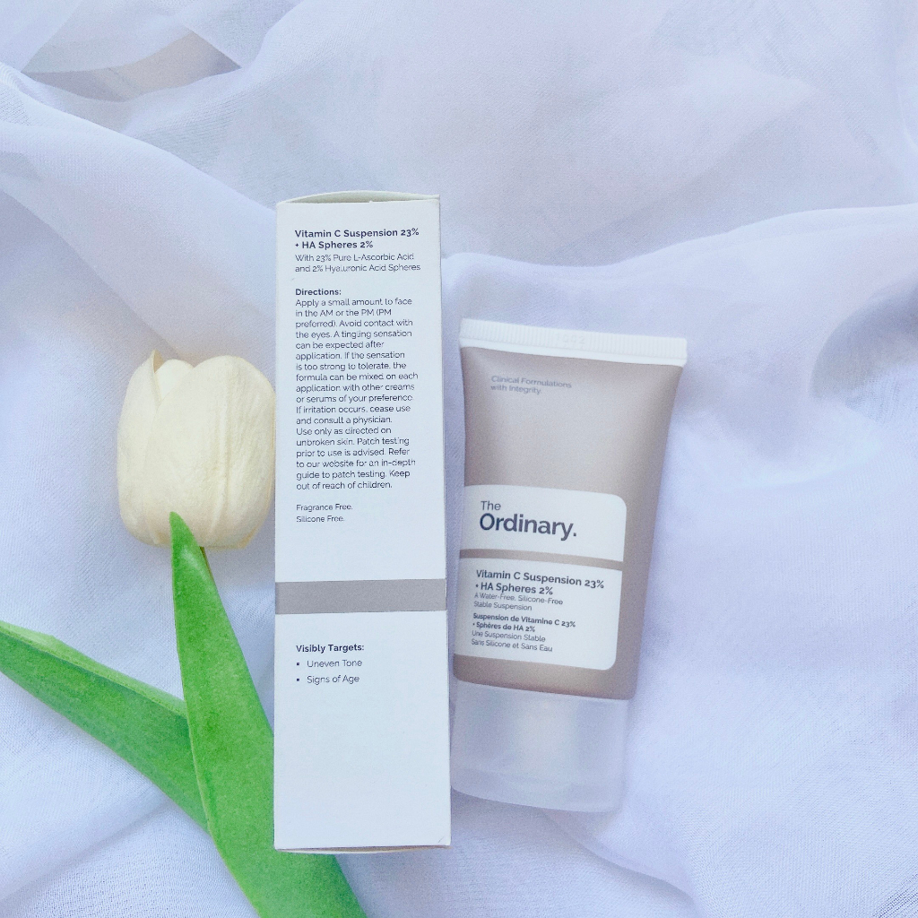 Kem Dưỡng The Ordinary Vitamin C Suspension 23% + HA Spheres 2% giúp sáng da, mờ thâm mụn 30ml