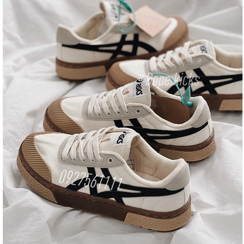 Giày thể thao sneaker Asics Court Trail Sneaker White/Black (1203A146-021)