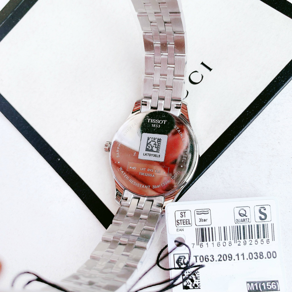 Đồng hồ đôi nam nữ dây thép Tissot Tradition T063.409.11.018.00 và T063.209.11.038.00