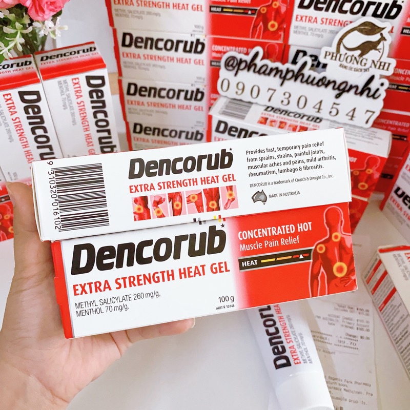 DATE 8/2026 - MUA TRỰC TIẾP TẠI PHARMACY ÚC - DẦU XOA BÓP GIẢM ĐAU NHỨC DENCORUB EXTRA STRENGTH HEAT GEL 100G